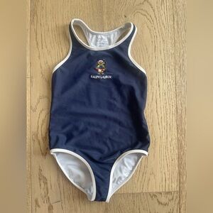 Iconic Polo Bear Ralph Lauren Toddler Swimsuit - size 5